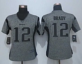 Women Limited Nike New England Patriots #12 Brady Gray Stitched Gridiron Gray Jersey,baseball caps,new era cap wholesale,wholesale hats